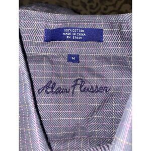 Alan Flusser purple men's long sleeve shirt size‎ M